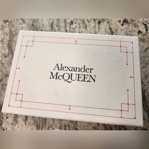 New Alexander MCqueen hot pink card holder. With dust bag, box, and cards